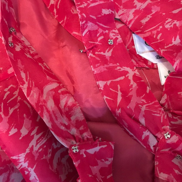 TALBOTS pink pure silk dress size 8 - Picture 5 of 9